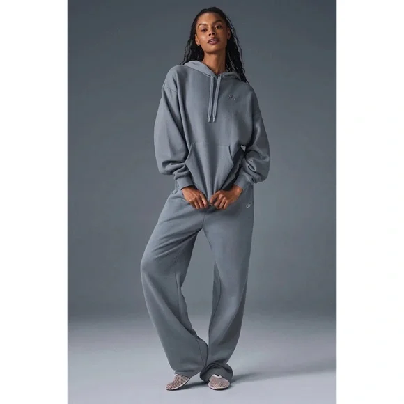 Alo Yoga Accolade Hoodie Steel Grey M